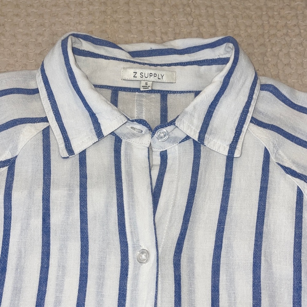 Z Supply Striped Blouse Size S - Picture 2 of 8